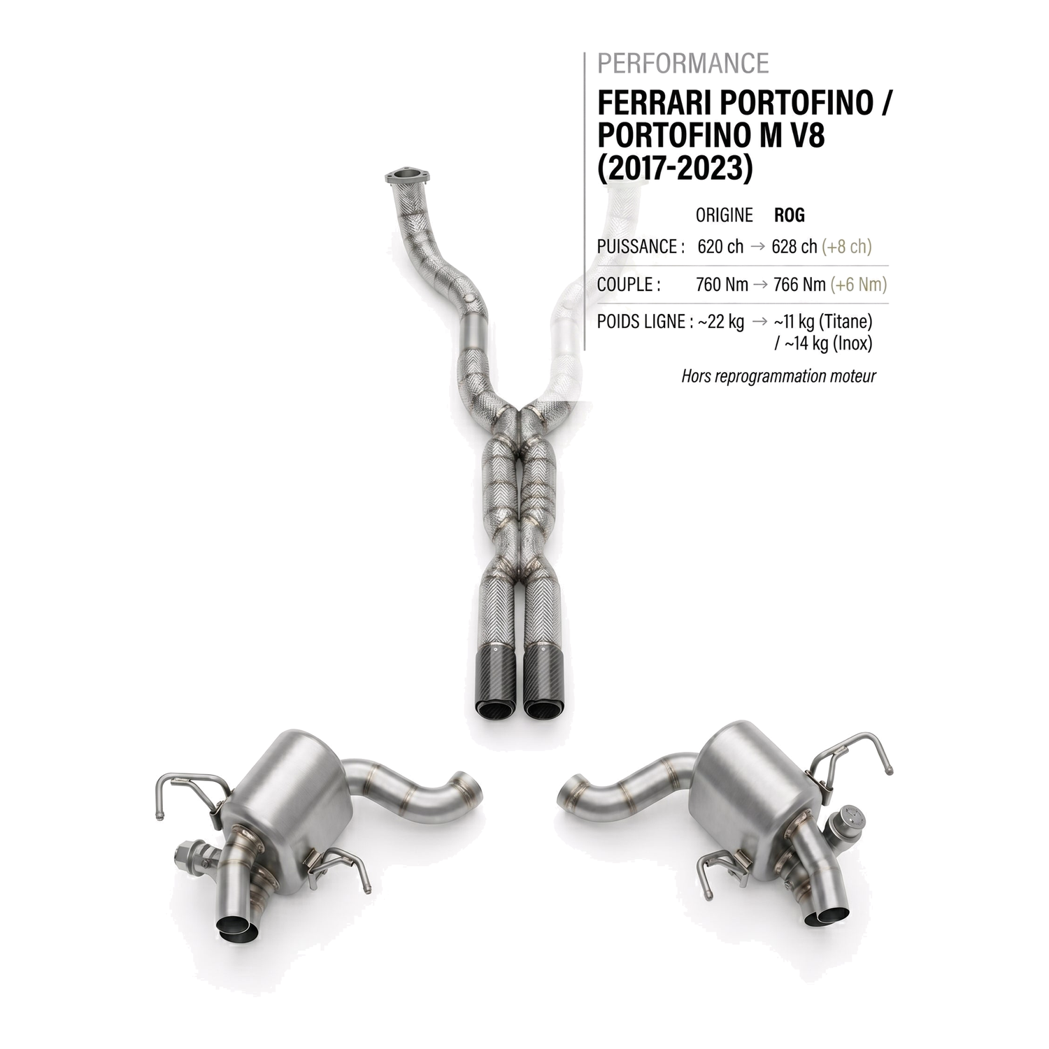 Ligne d'échappement FERRARI PORTOFINO / PORTOFINO M V8