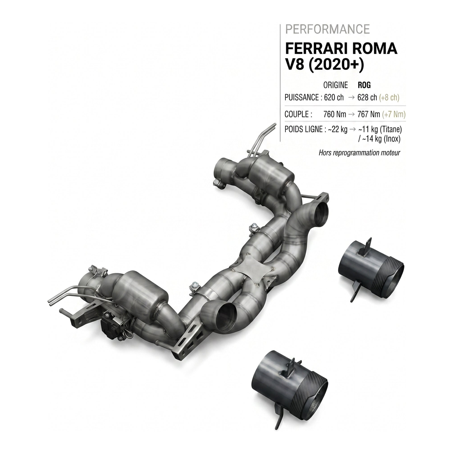 Ligne d'échappement FERRARI ROMA V8