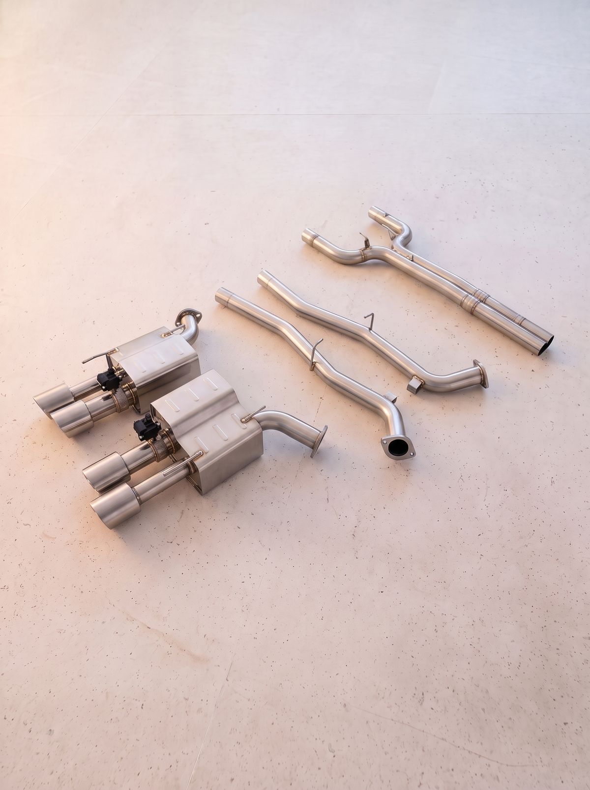 Ligne d'échappement inox à clapets ROG pour Maserati GranTurismo V8 4.2