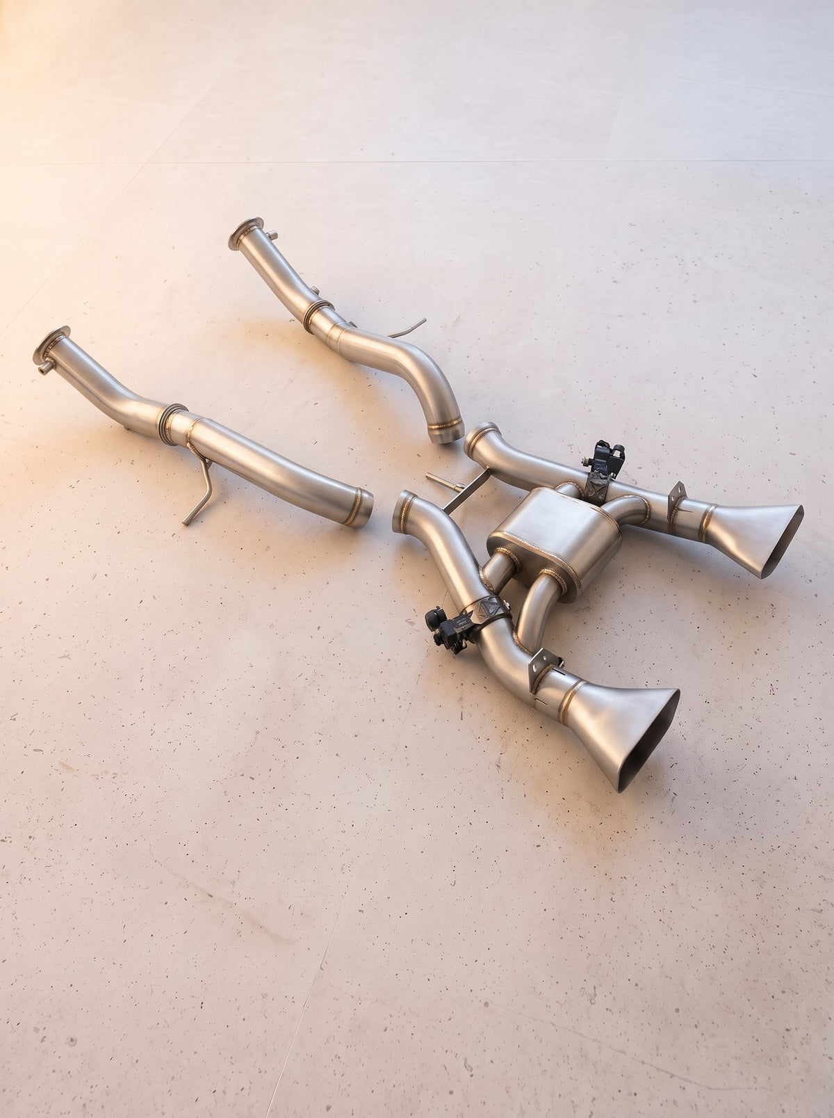 Ligne d'échappement à clapets ROG pour McLaren 650S V8