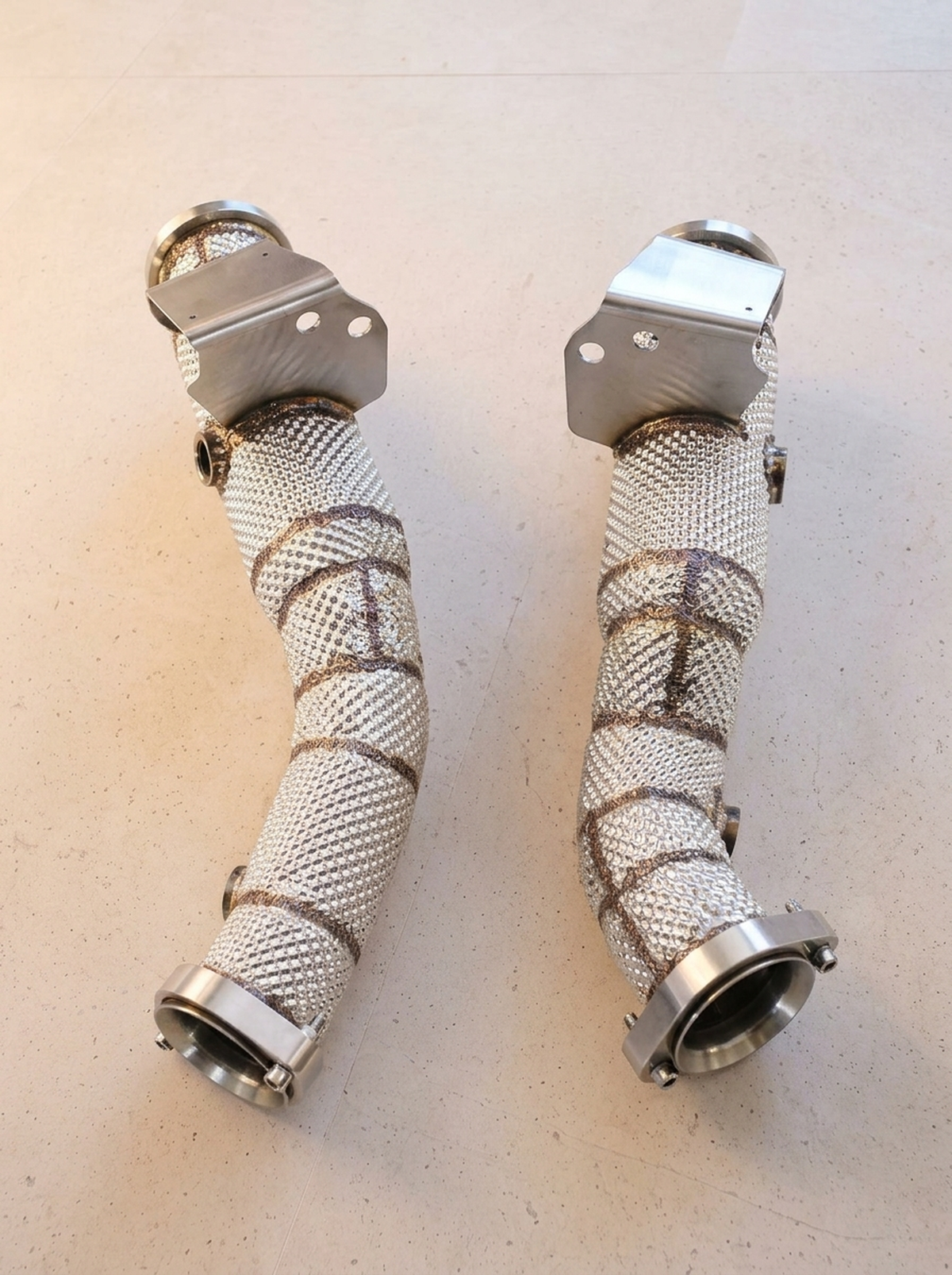 Downpipe décatalysé inox pour Mercedes-AMG C43 W205 3.0 V6 turbo