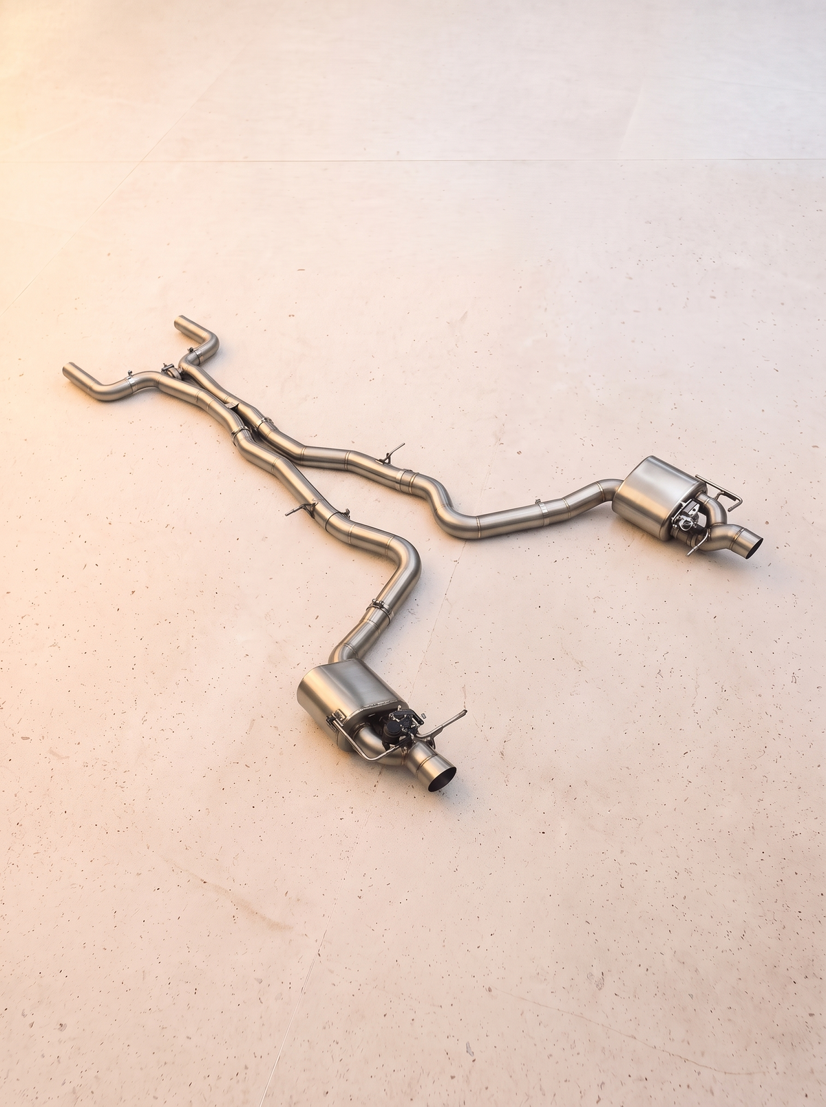 Ligne d'échappement inox à clapets ROG pour Mercedes-AMG E63 / E63 S W213 4.0 V8