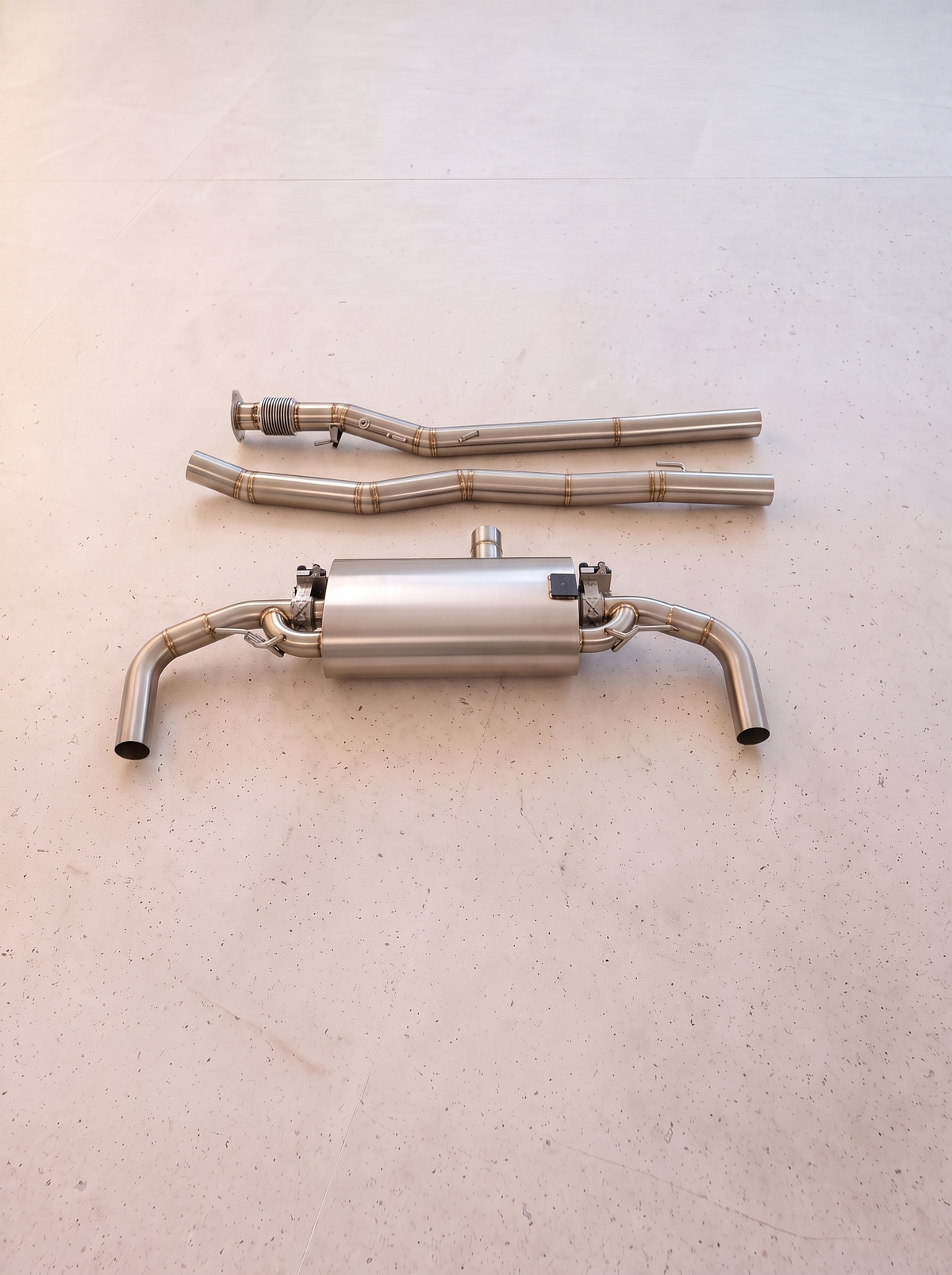 Ligne d'échappement inox à clapets ROG pour Mercedes-AMG GLA35 H247 2.0 turbo
