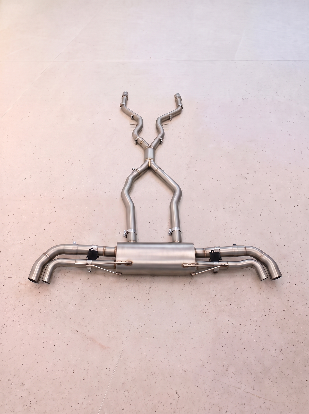 Ligne d'échappement inox à clapets ROG pour Mercedes-AMG GLS63 X167 4.0 V8