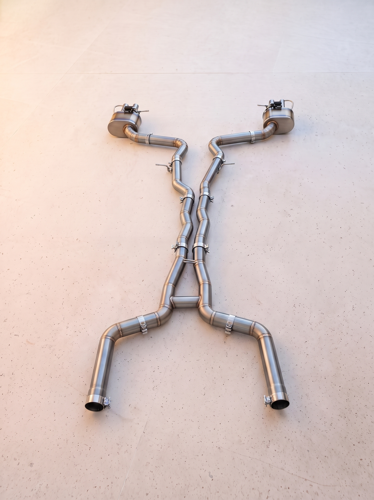 Ligne d'échappement inox à clapets ROG pour Mercedes-AMG GT63 C192 4.0 V8
