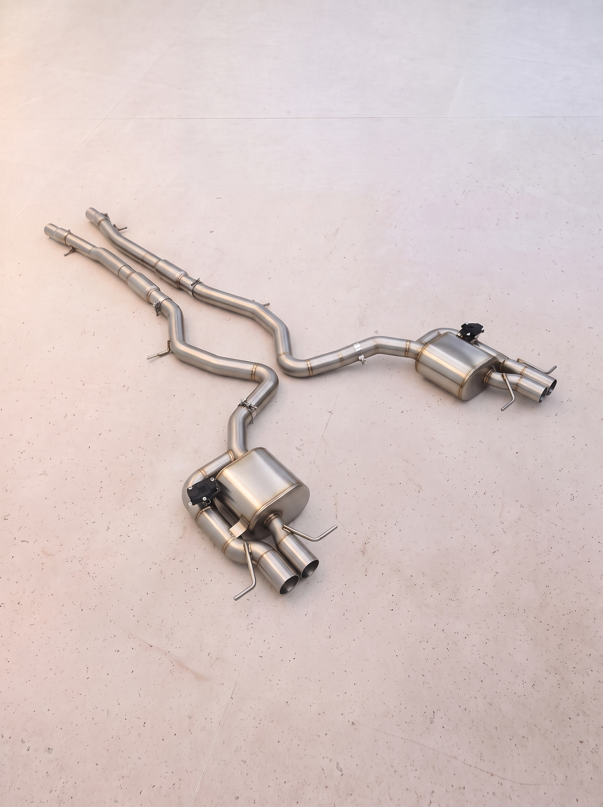 Ligne d'échappement inox à clapets ROG pour Mercedes-AMG S63 W222 5.5 V8