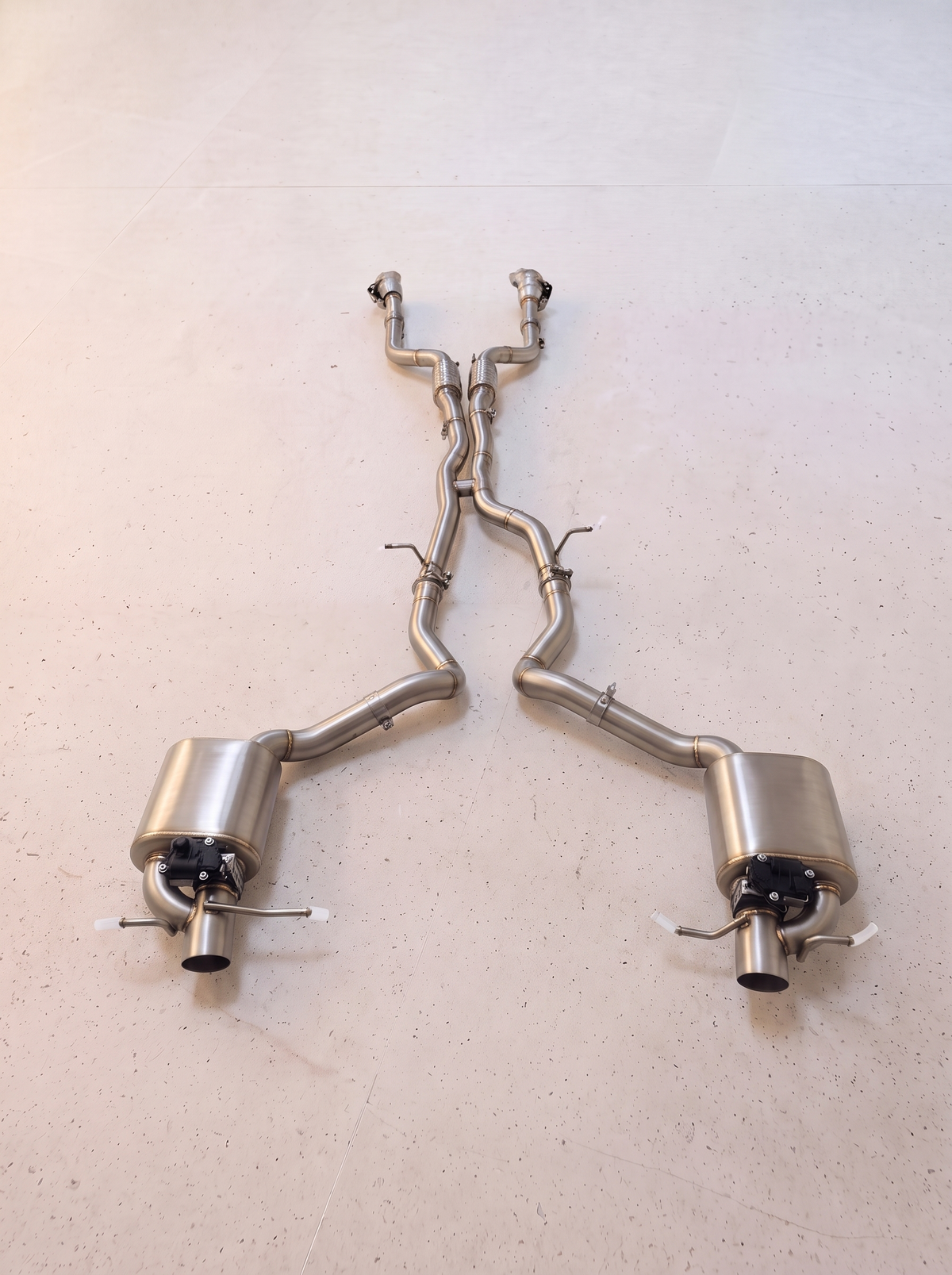 Ligne d'échappement inox à clapets ROG pour Mercedes-Benz C400 W205 V6