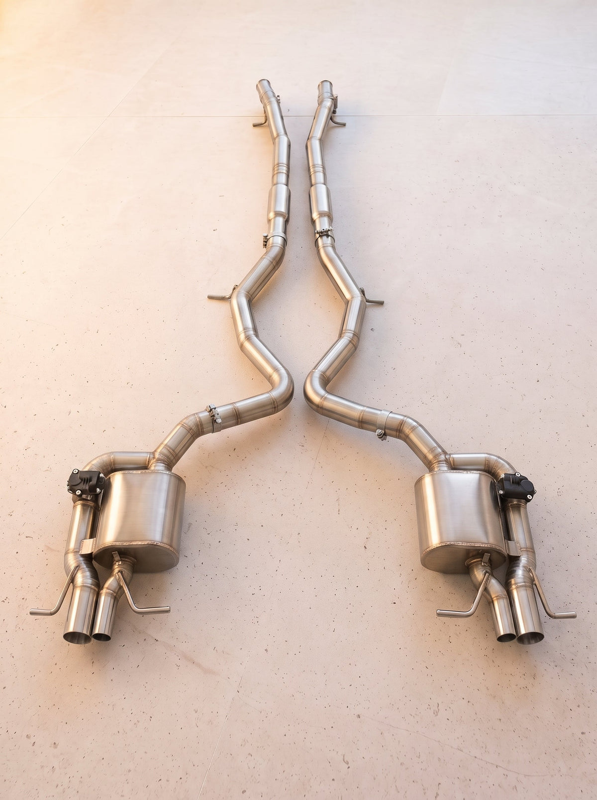 Ligne d'échappement à clapets ROG pour Mercedes S63 AMG W223