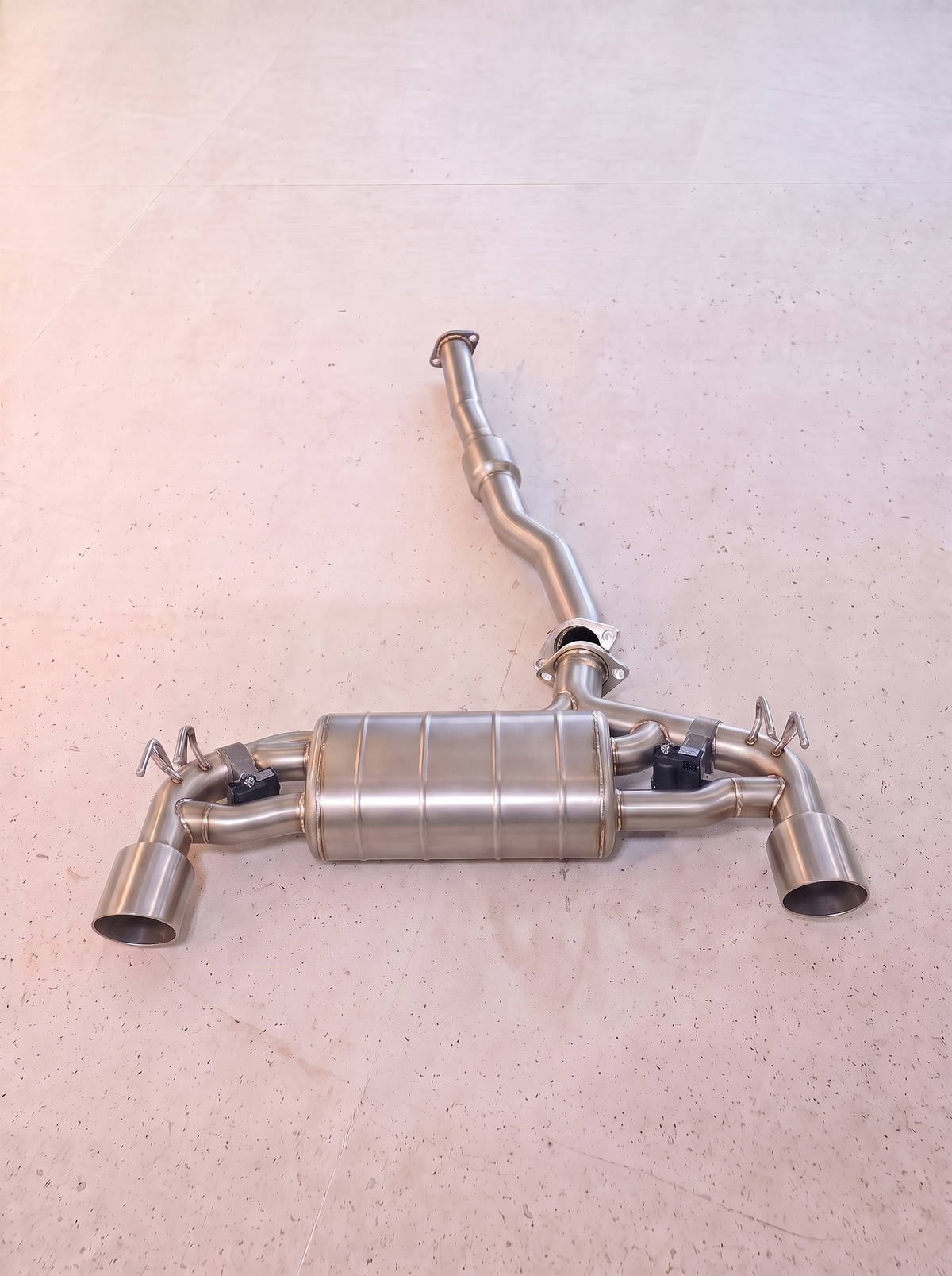Ligne d'échappement inox à clapets ROG pour Mitsubishi Lancer Evo X GSR CZ4A 2.0