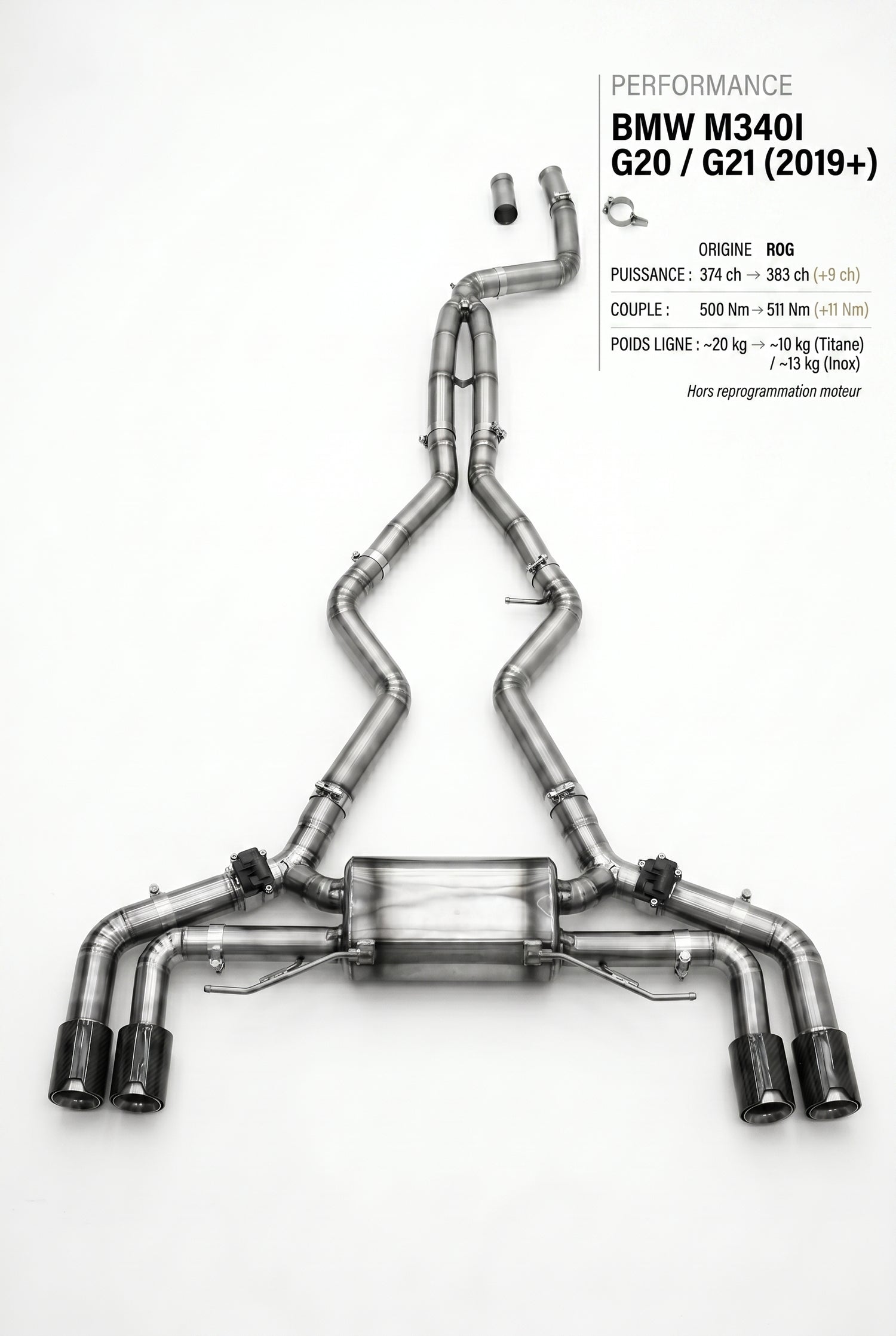 Ligne d'échappement BMW M340I G20 / G21