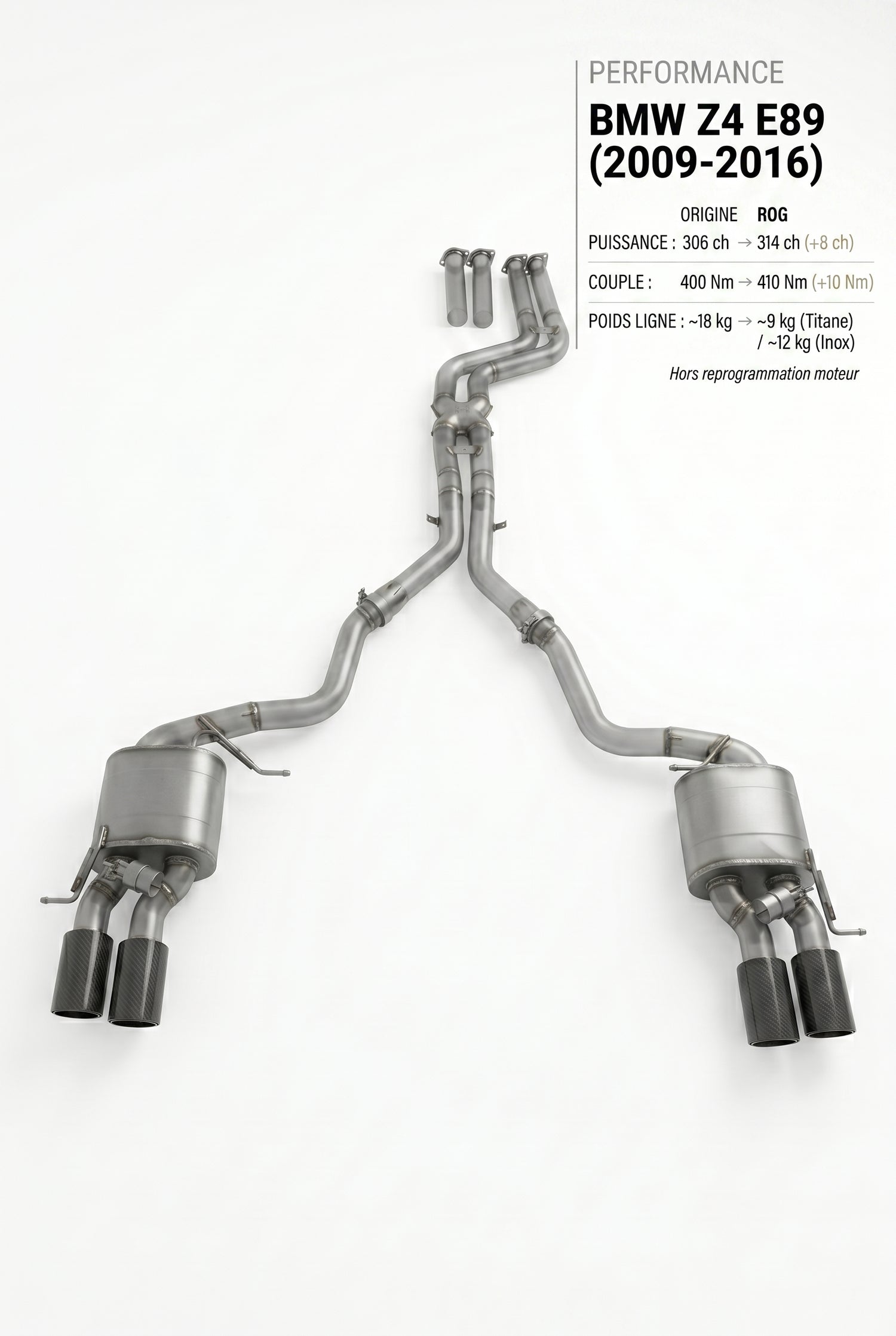 Ligne d'échappement BMW Z4 E89
