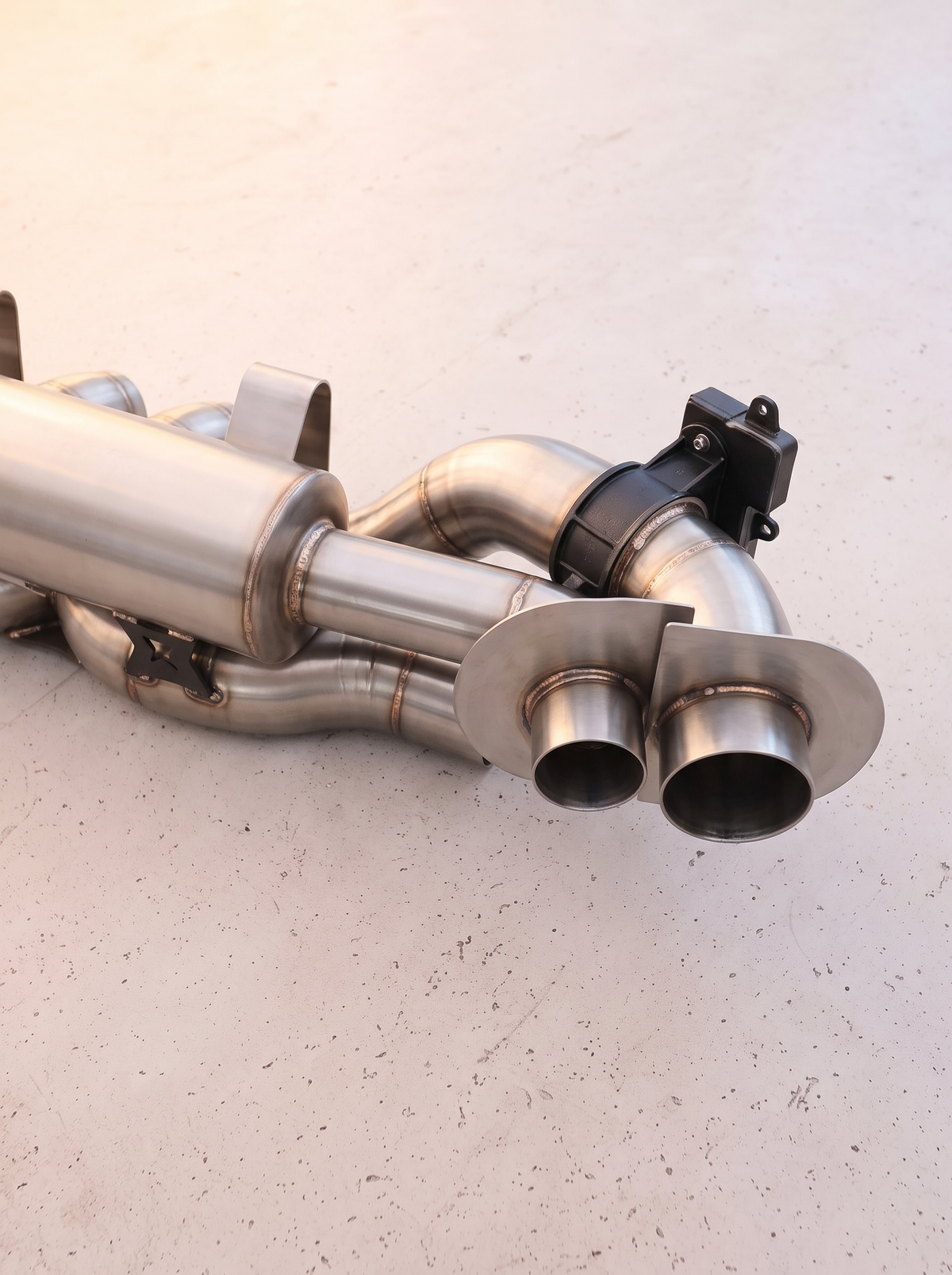 Silencieux arrière inox de la ligne d'échappement ROG pour Porsche 911 Carrera 3.0 type 992.1