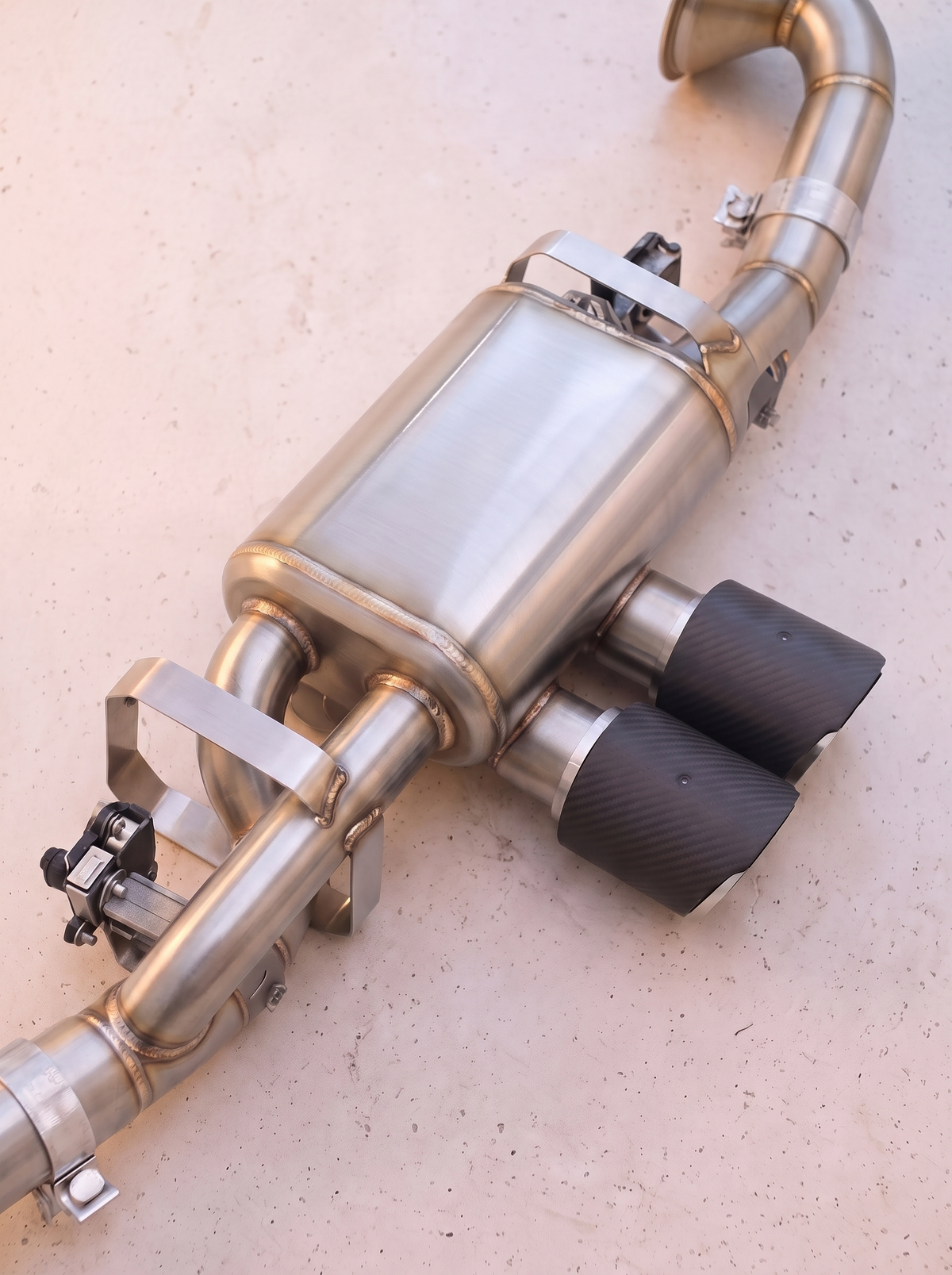Silencieux arrière inox de la ligne d'échappement ROG pour Porsche 911 GT3 4.0 type 992.1