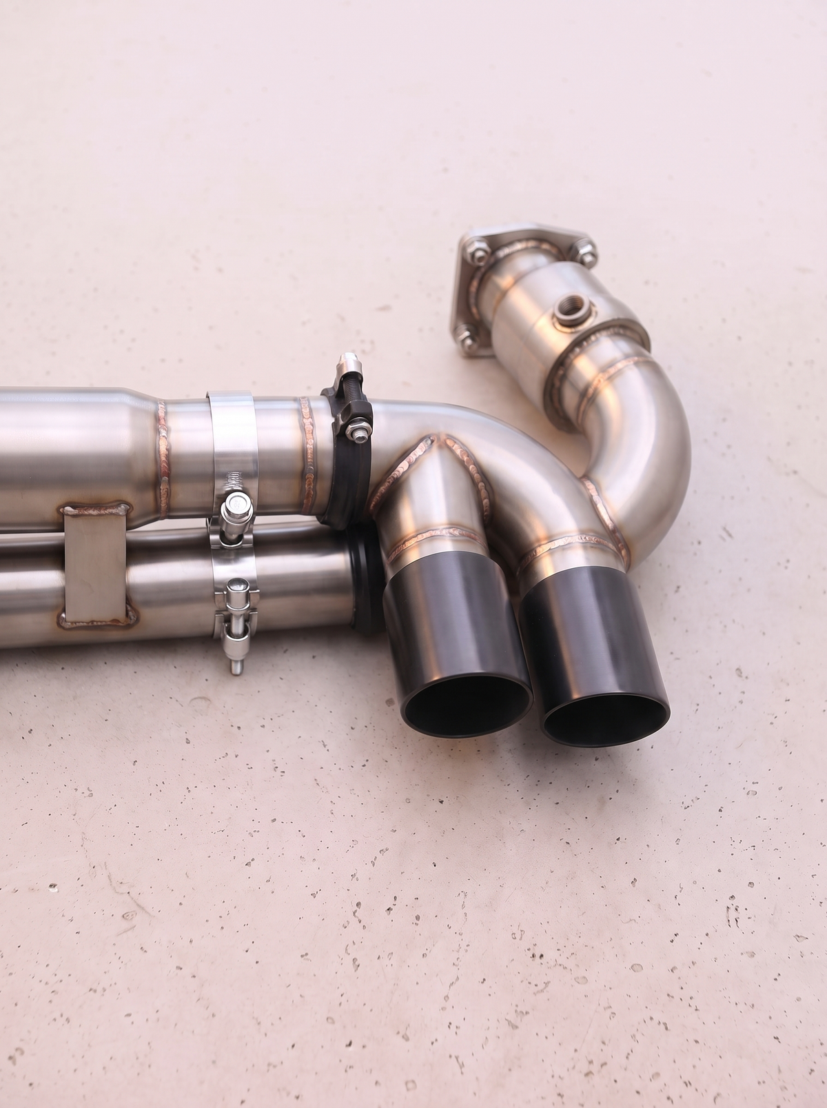 Silencieux arrière inox de la ligne d'échappement ROG pour Porsche 911 Turbo S 3.8 type 997.2