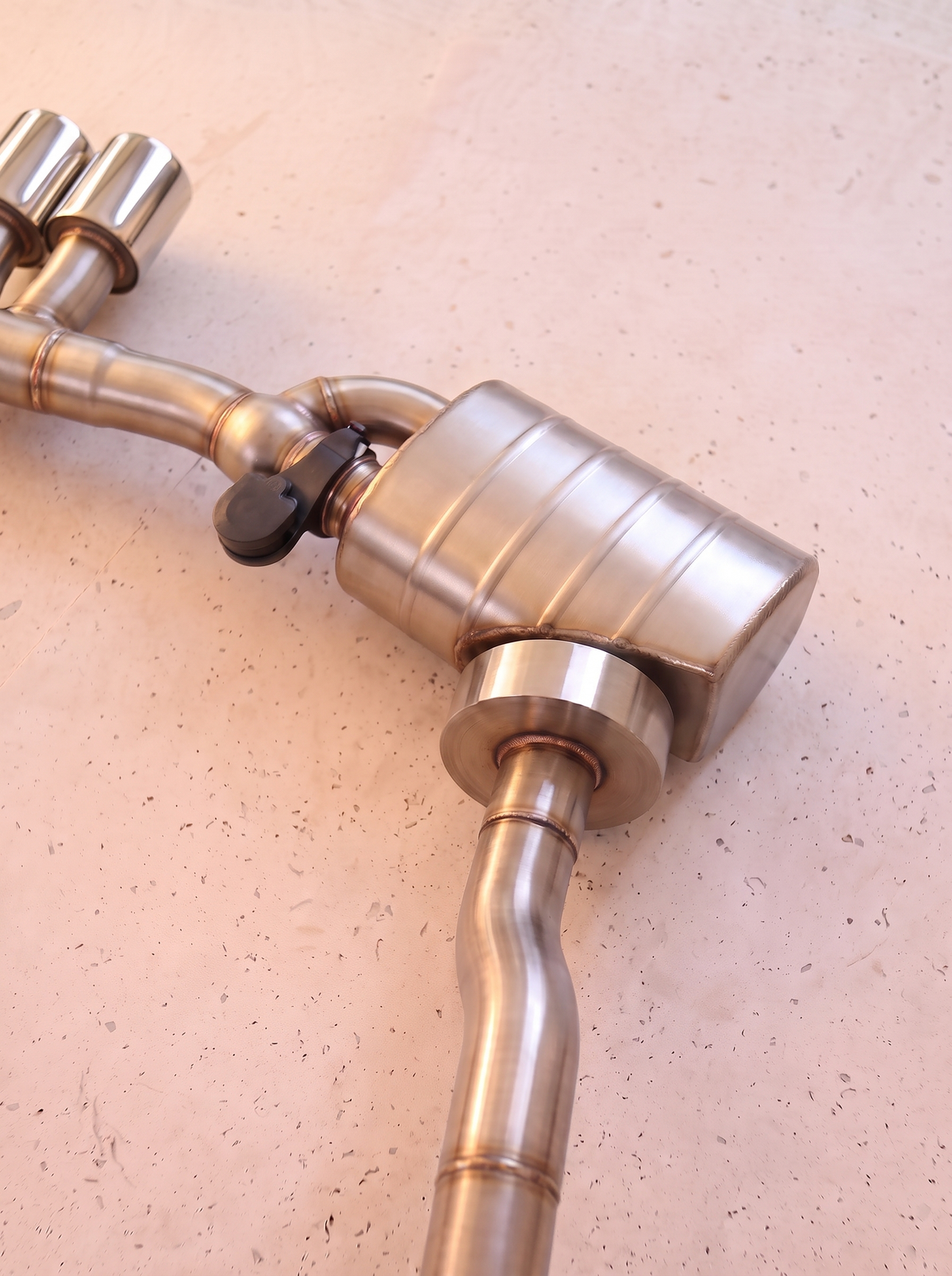 Silencieux arrière inox de la ligne d'échappement ROG pour Porsche Boxster 2.7 / 3.4 type 987.1