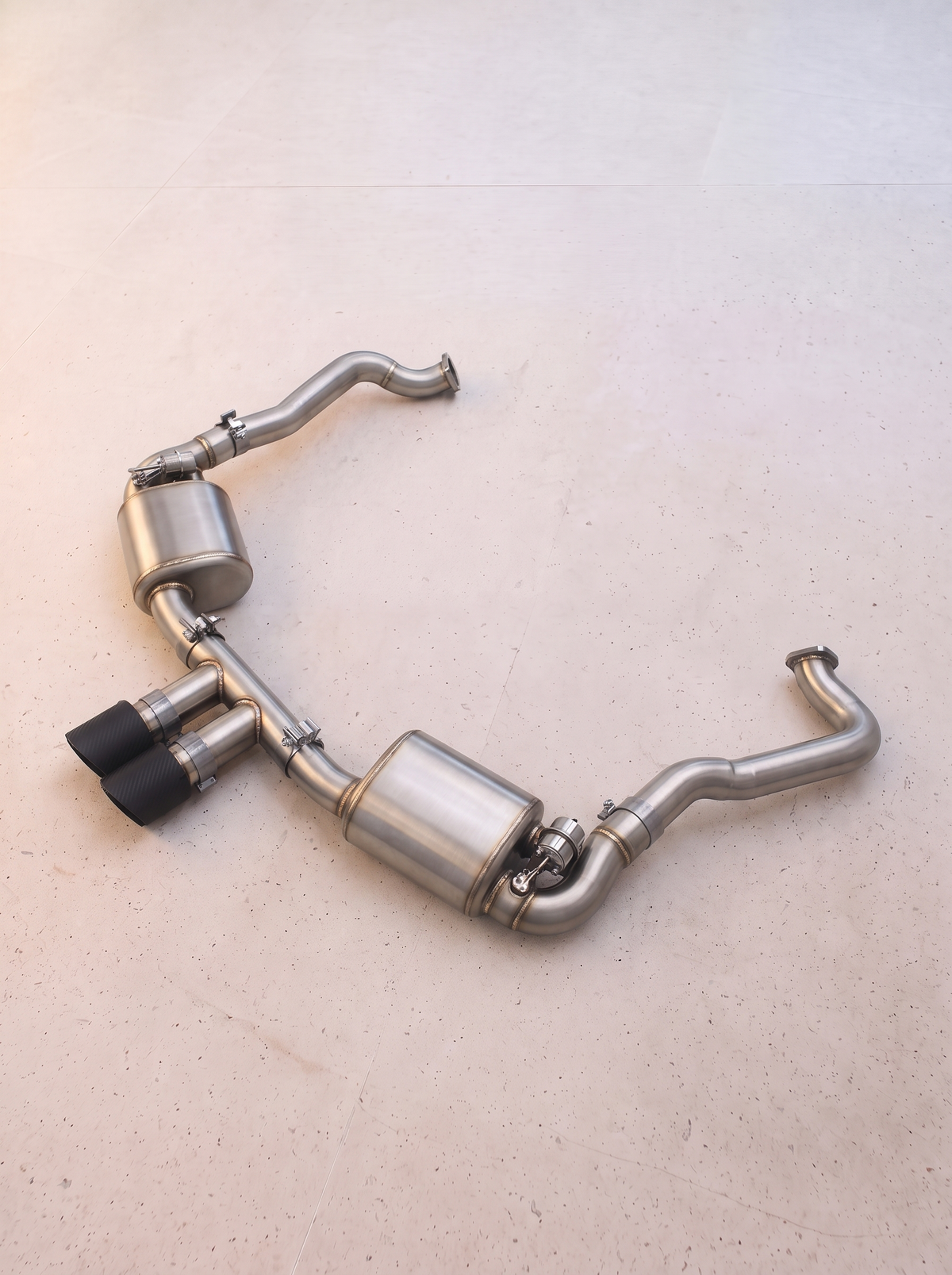 Ligne d'échappement inox à clapets ROG pour Porsche Boxster / Cayman 2.7 type 981