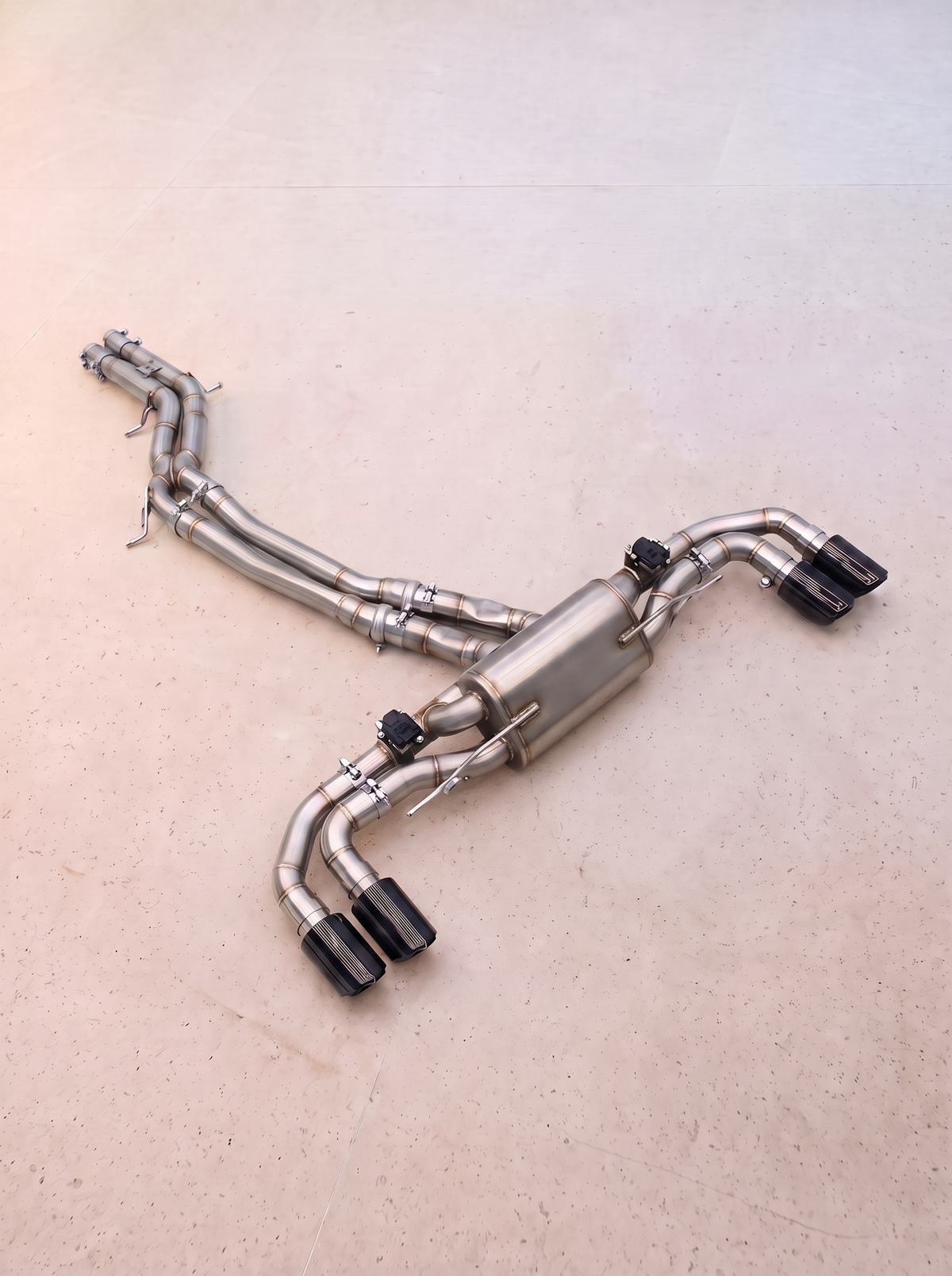 Ligne d'échappement inox à clapets ROG pour Porsche Cayenne Turbo 9YA 4.0 V8