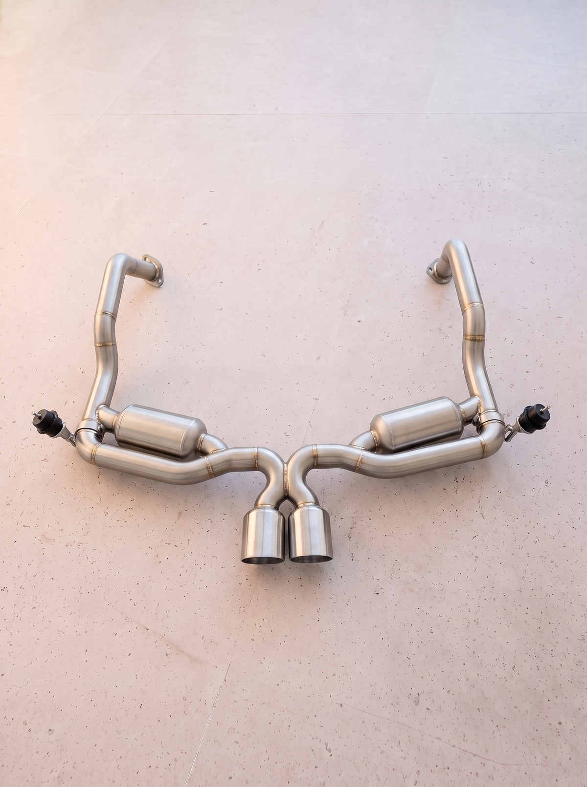 Ligne d'échappement inox à clapets ROG pour Porsche Cayman GT4 3.8 type 981