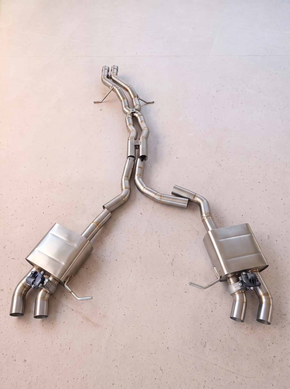 Ligne d'échappement inox à clapets ROG pour Porsche Macan GTS 95B.2 2.9 V6
