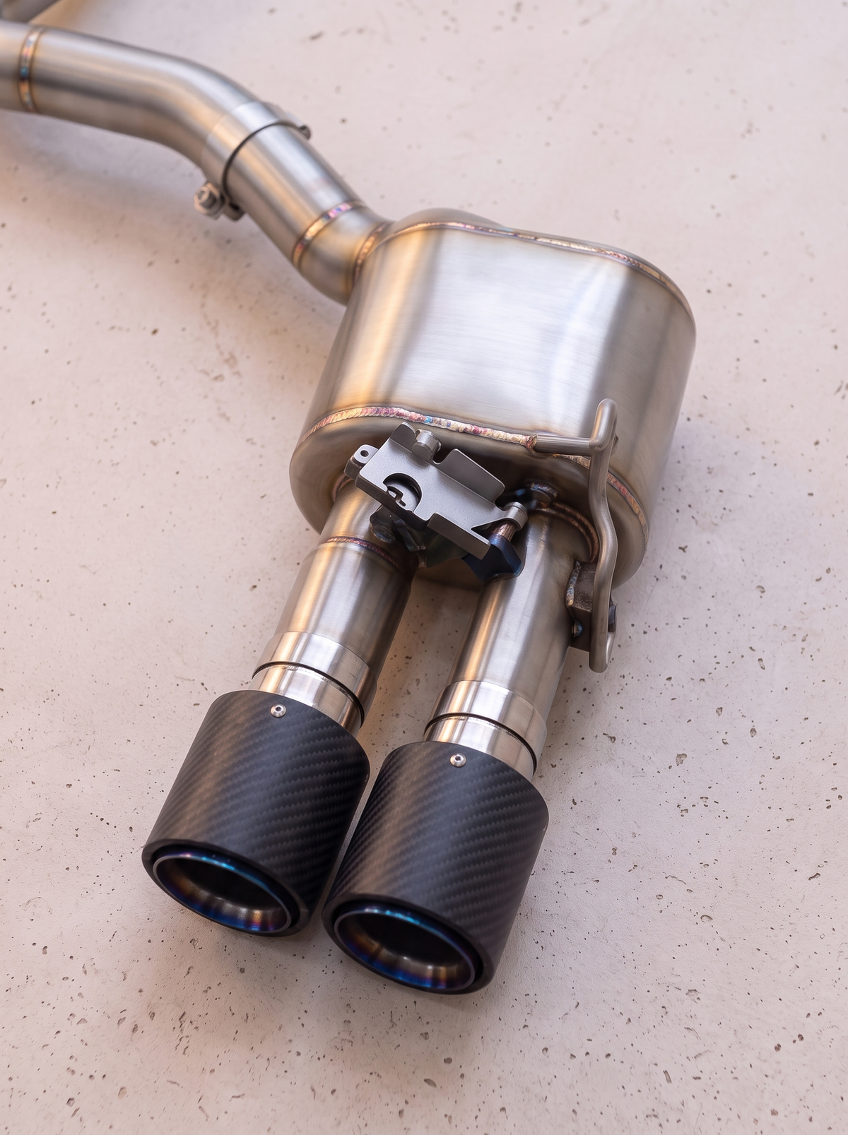 Silencieux arrière inox de la ligne d'échappement ROG pour Porsche Panamera 971 2.9 V6