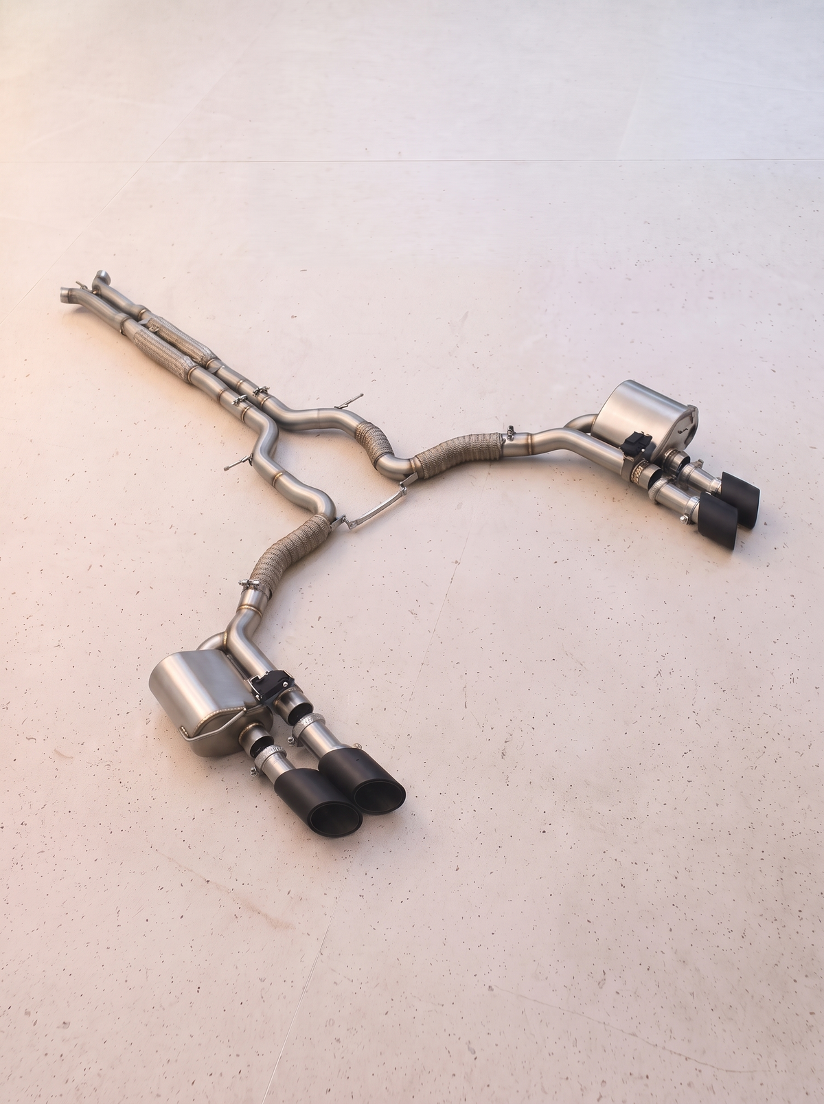 Ligne d'échappement inox à clapets ROG pour Porsche Panamera 971 4.0 V8