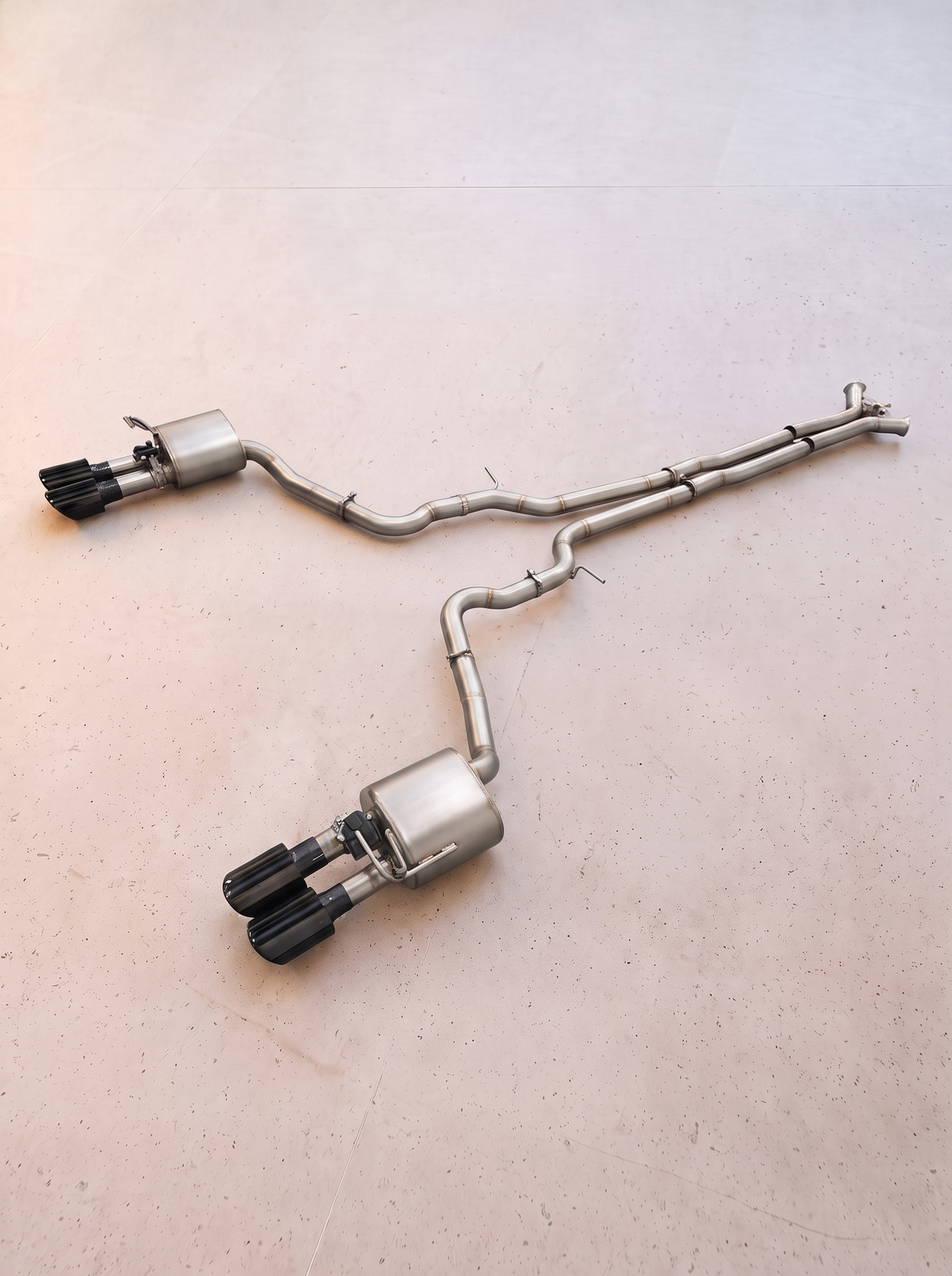 Ligne d'échappement inox à clapets ROG pour Porsche Panamera 976 2.9 V6