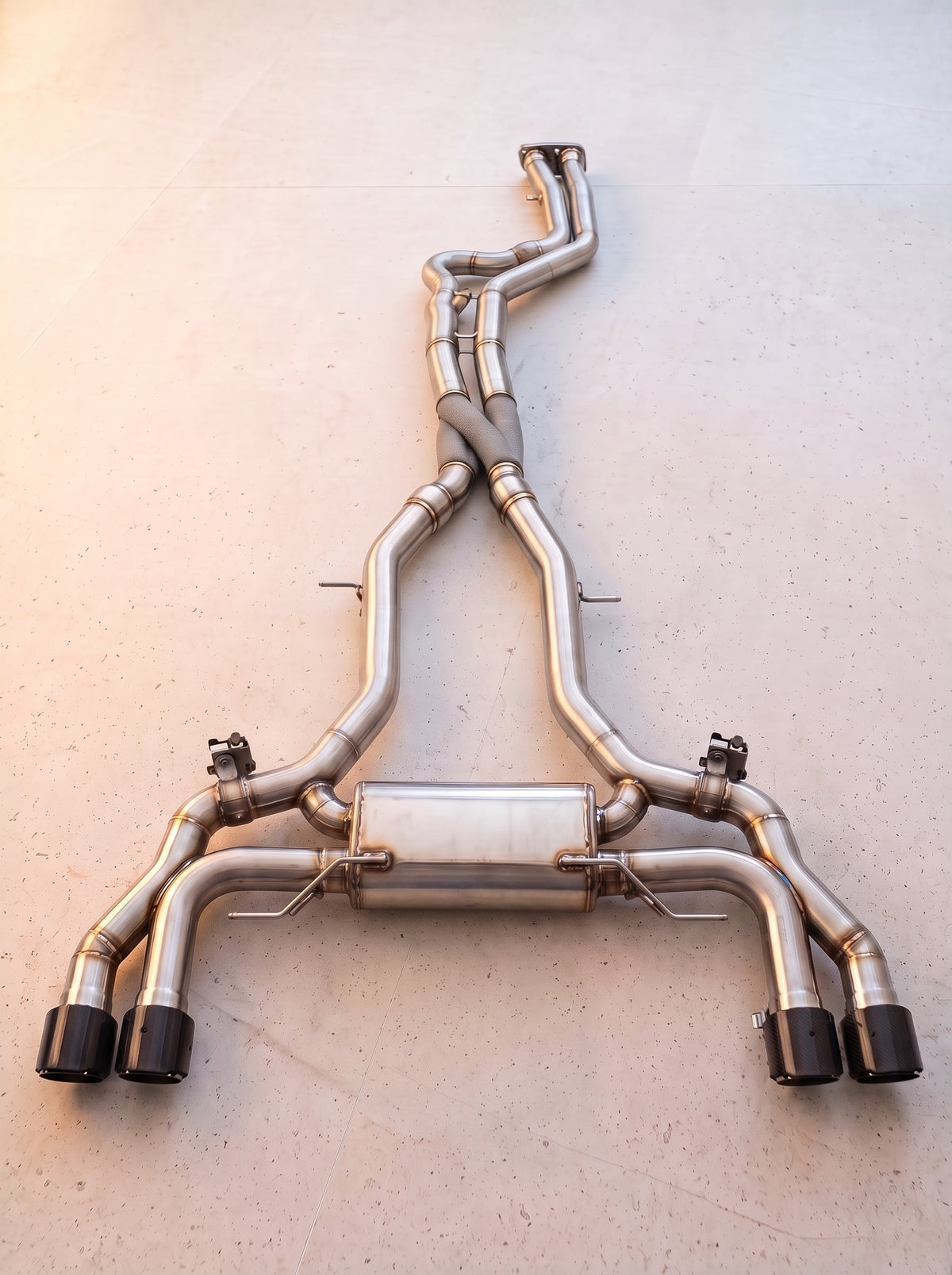 Ligne d'échappement inox à clapets ROG avec Z-pipe pour BMW X3 M F97 3.0T